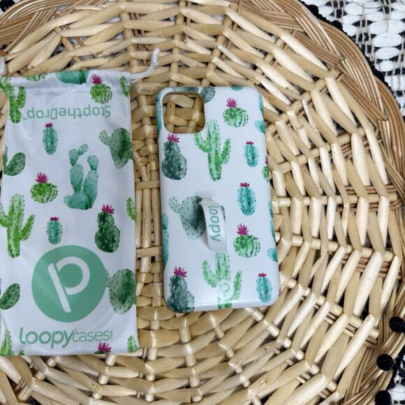 Loopy Cactus Righty Phone Case for Apple iPhone 11 Pro Max With Dust Bag - Picture 2 of 5